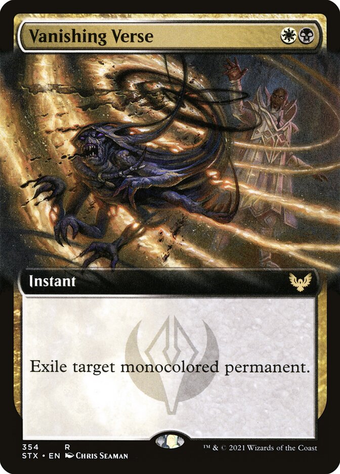 Vanishing Verse (Extended Art) - (Foil): Strixhaven: School of Mages