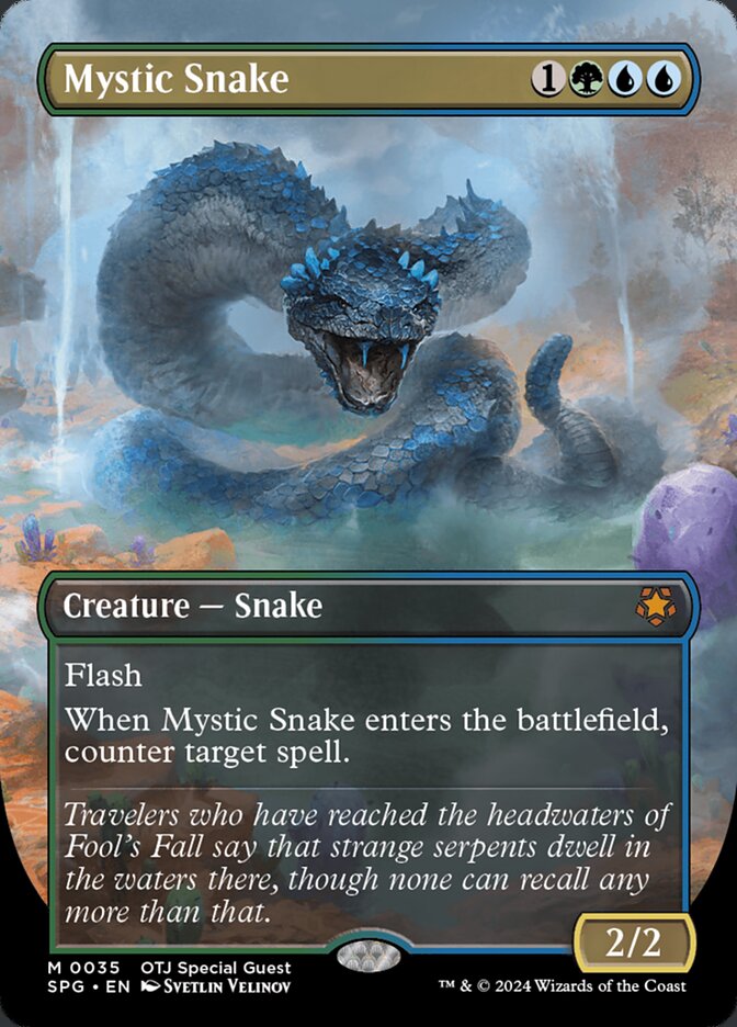 Mystic Snake (Borderless) - (Foil): Special Guests