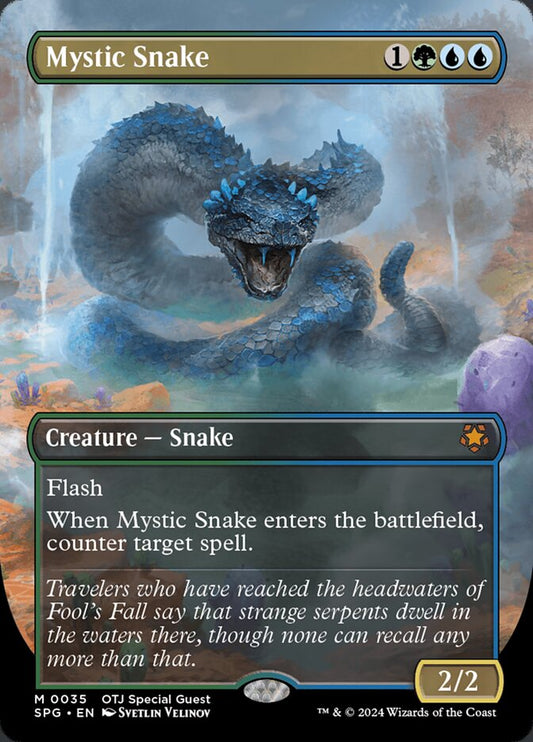 Mystic Snake (Borderless) - (Foil): Special Guests