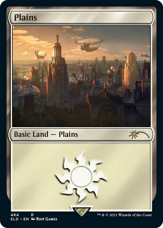 Plains (Arcane) (Secret Lair) (#484) - (Foil): Secret Lair Drop
