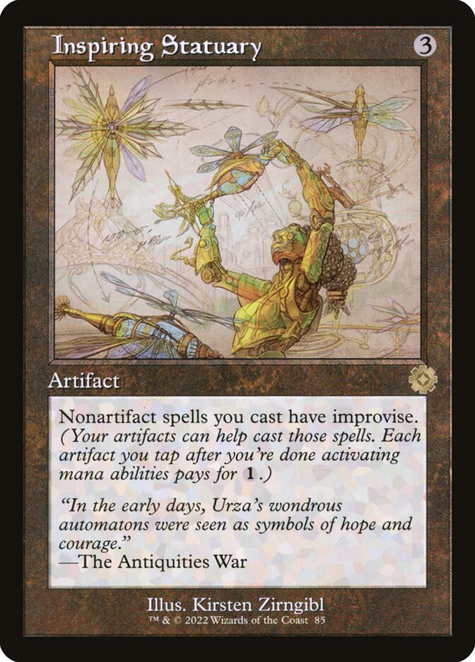 Inspiring Statuary (#085) (Retro Frame) - (Foil): The Brothers' War Retro Artifacts