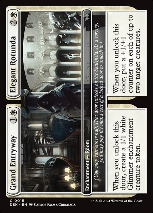 Grand Entryway // Elegant Rotunda (#015) - (Foil): Duskmourn: House of Horror