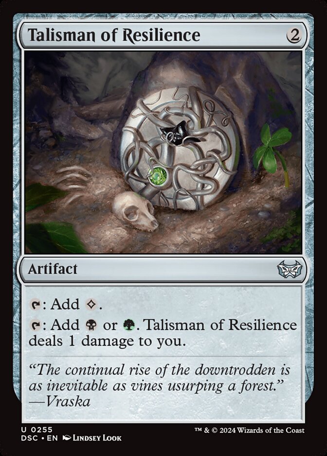 Talisman of Resilience: Duskmourn: House of Horror Commander