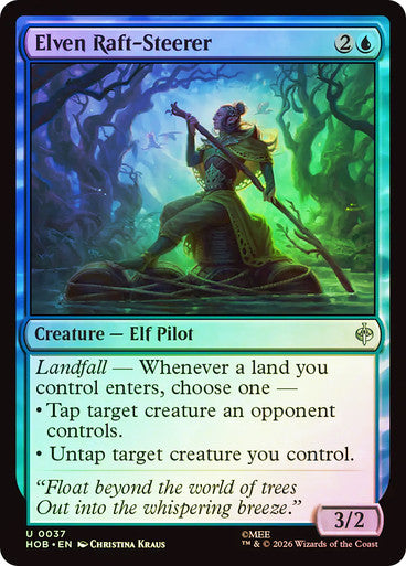 Elven Raft-Steerer - (Foil): The Hobbit