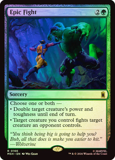 Epic Fight - (Foil): Marvel Super Heroes