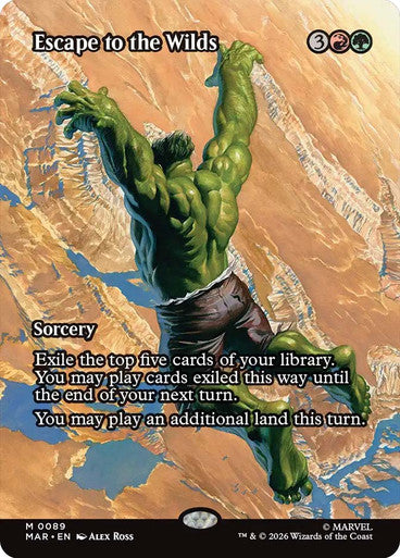 Escape to the Wilds (Borderless) (#089): Marvel Universe