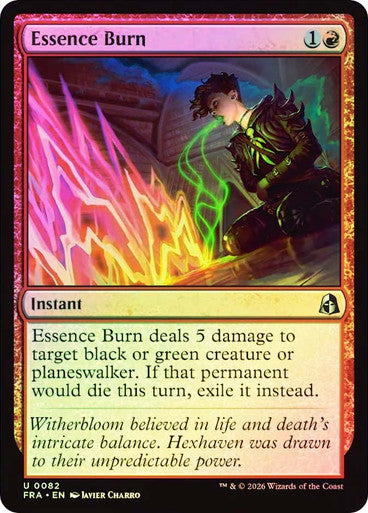 Essence Burn - (Foil): Reality Fracture