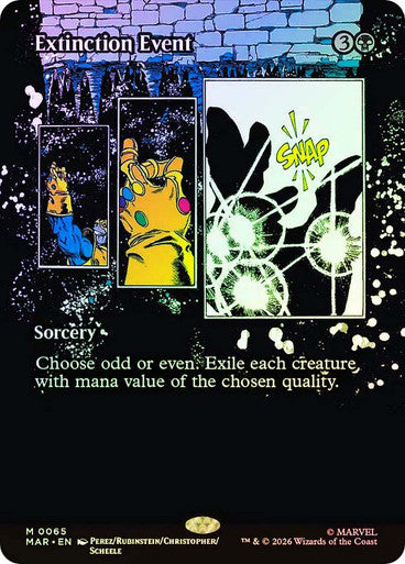 Extinction Event (Borderless) (#065) - (Foil): Marvel Universe