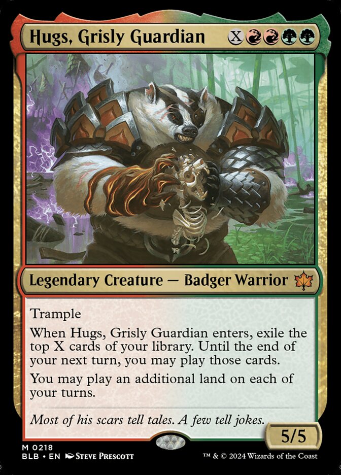 Hugs, Grisly Guardian - (Foil): Bloomburrow