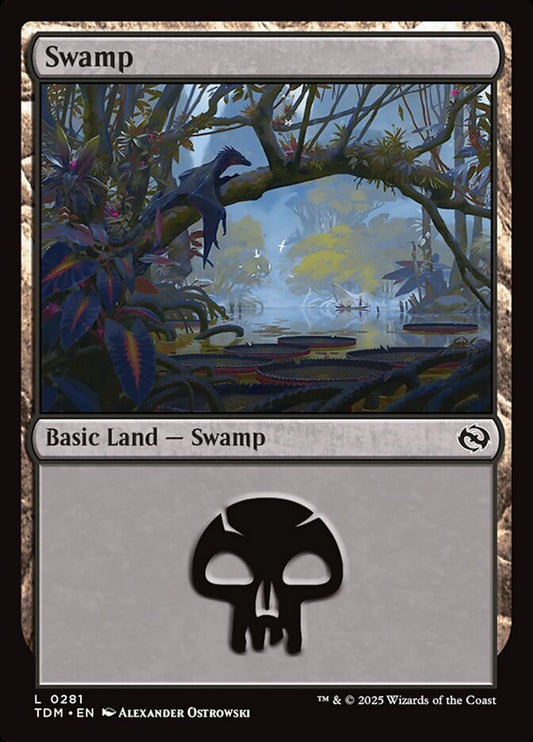 Swamp (#281) - (Foil): Tarkir: Dragonstorm