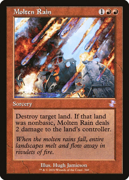 Molten Rain (Retro Frame) - (Foil): Time Spiral Remastered