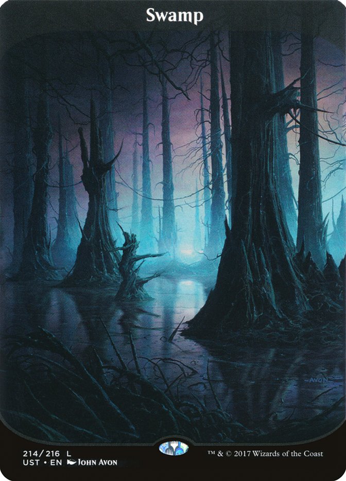 Swamp (#214) (Full Art): Unstable