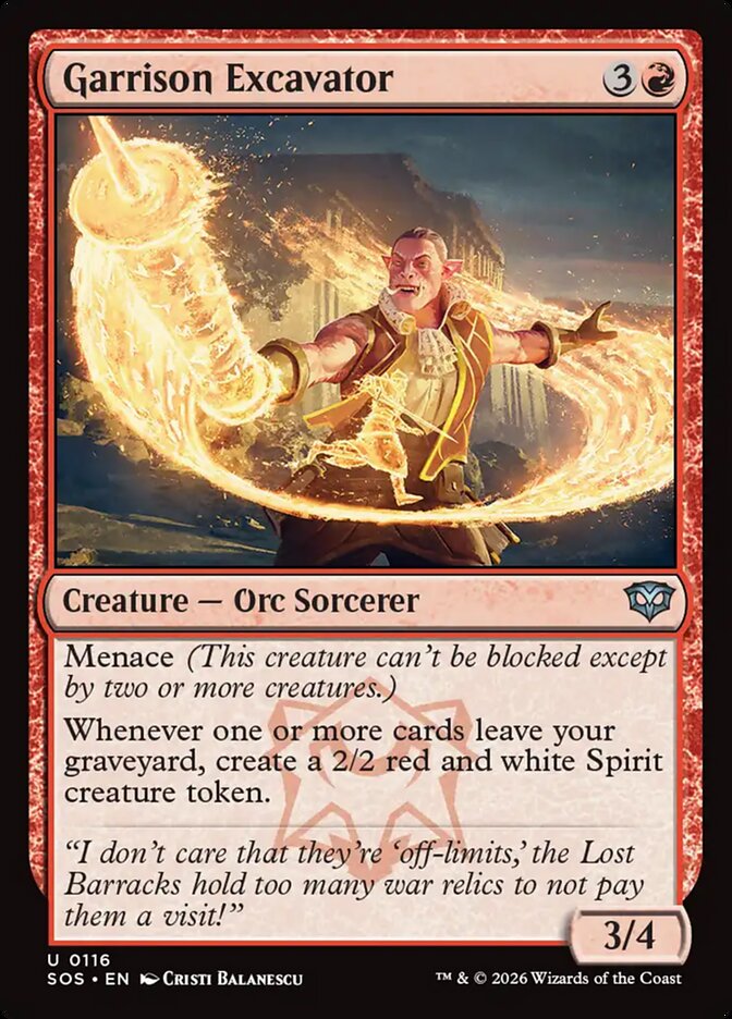 Garrison Excavator: Secrets of Strixhaven