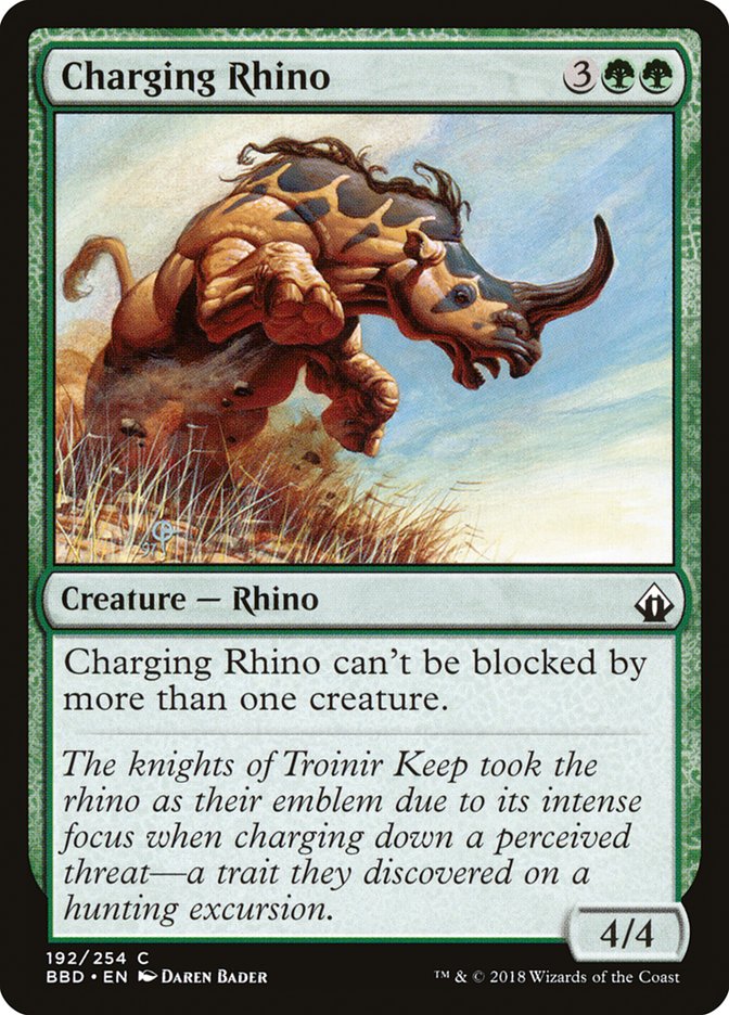 Charging Rhino - (Foil): Battlebond