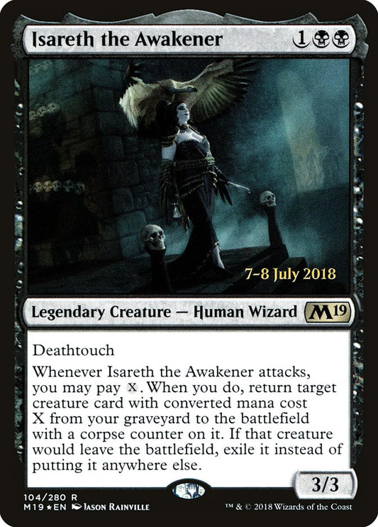 Isareth the Awakener (Prerelease) (Core Set 2019) - (Foil): Core Set 2019 Promos