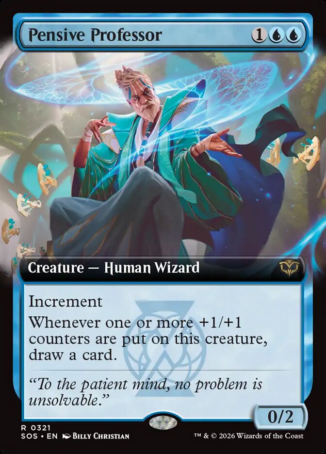 Pensive Professor - (Foil): Secrets of Strixhaven