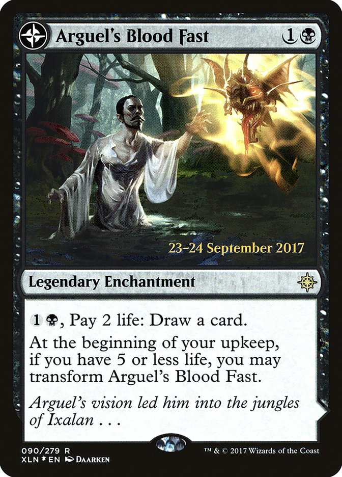 Arguel's Blood Fast // Temple of Aclazotz - (Foil): Ixalan Promos