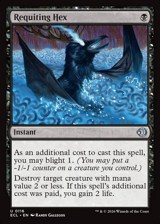 Requiting Hex - (Foil): Lorwyn Eclipsed