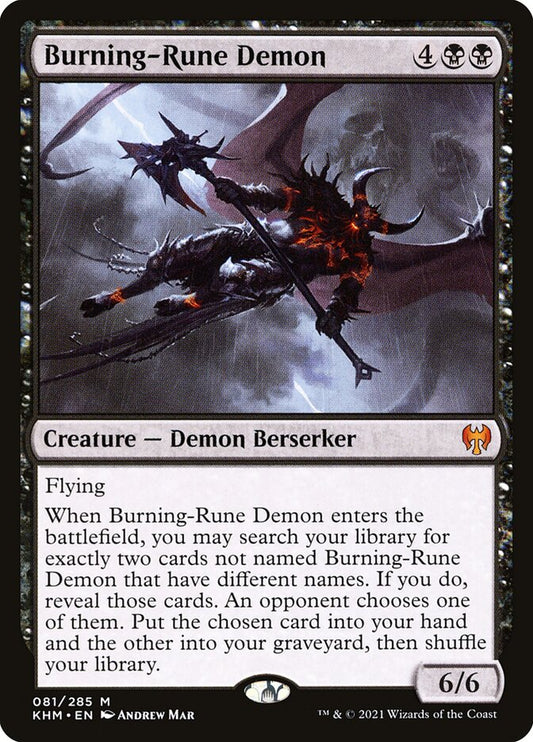 Burning-Rune Demon: Kaldheim