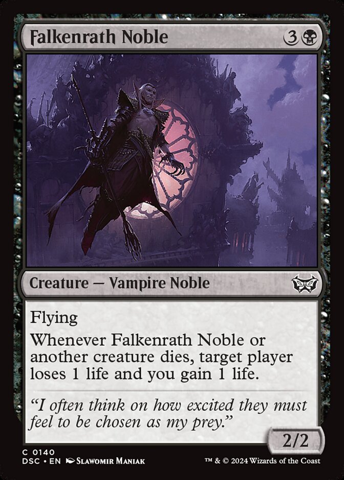 Falkenrath Noble: Duskmourn: House of Horror Commander