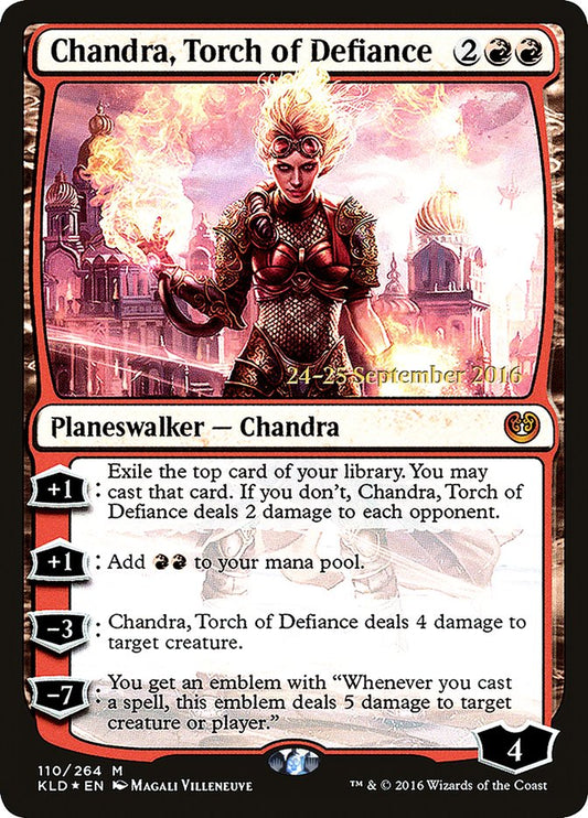 Chandra, Torch of Defiance (Prerelease) (Kaladesh) - (Foil): Kaladesh Promos