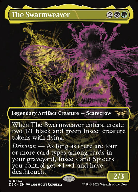 The Swarmweaver (Borderless) - (Foil): Duskmourn: House of Horror