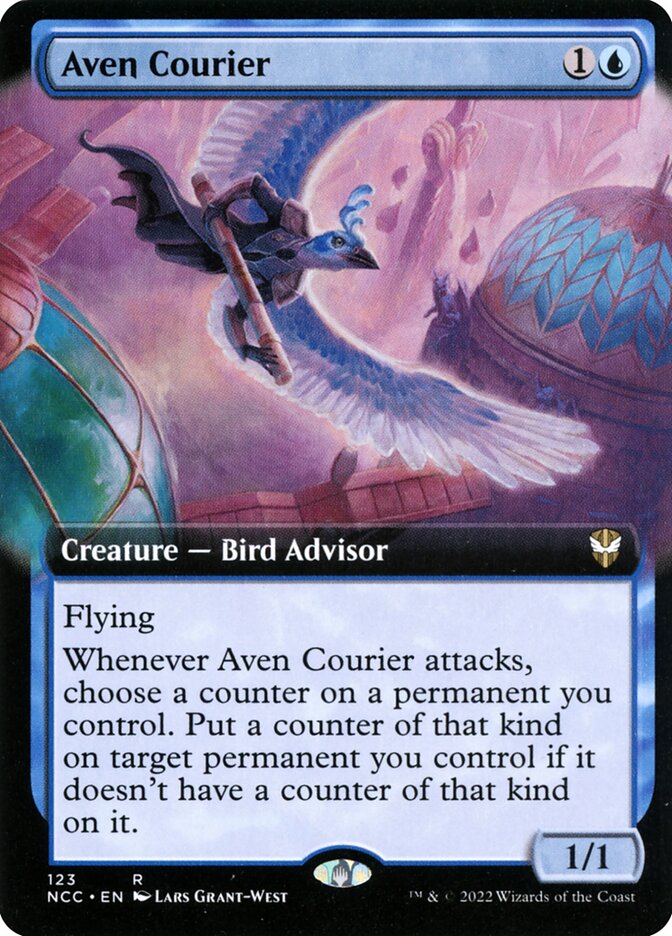 Aven Courier (Extended Art): New Capenna Commander