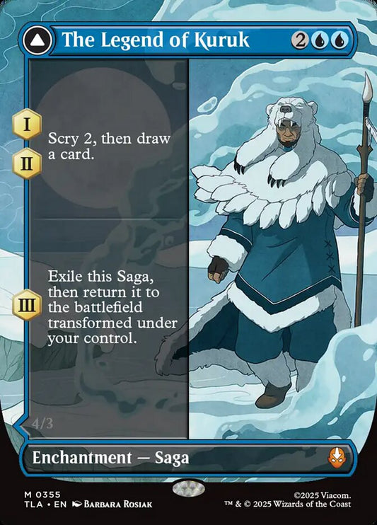 The Legend of Kuruk // Avatar Kuruk (Borderless) - (Foil): Avatar: The Last Airbender