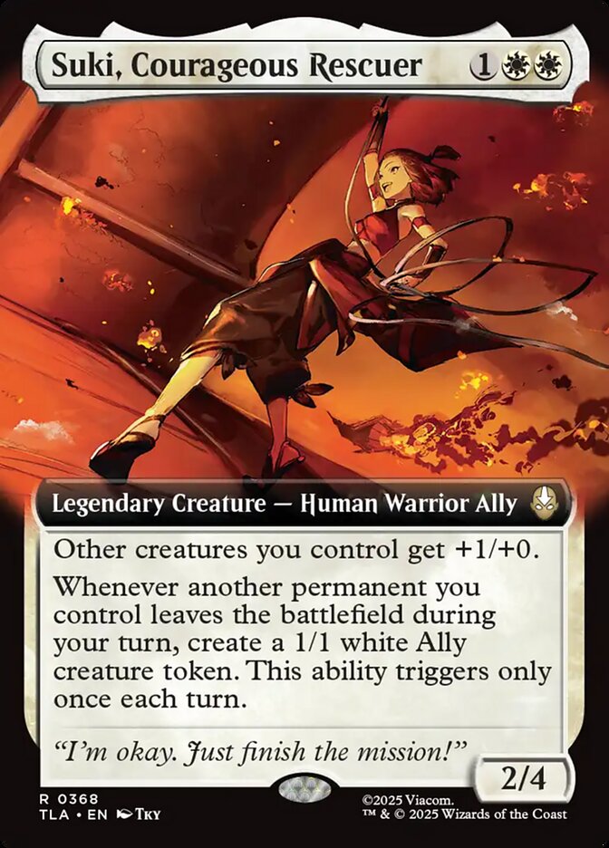 Suki, Courageous Rescuer (Extended Art) - (Foil): Avatar: The Last Airbender