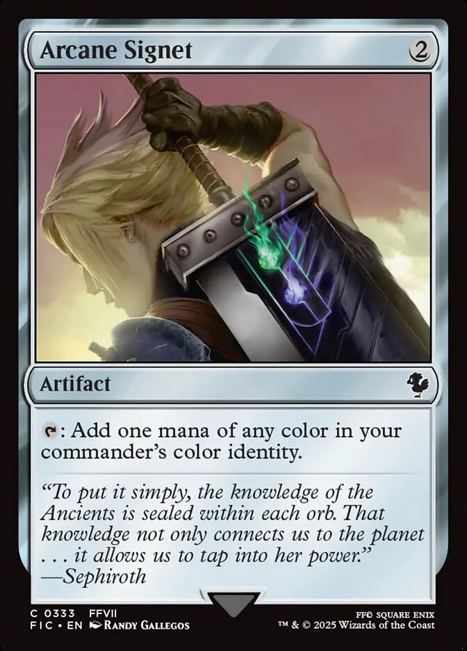 Arcane Signet (#333) (Surge Foil) - (Foil): Final Fantasy Commander