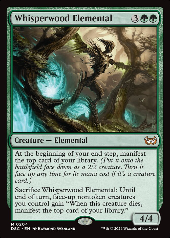 Whisperwood Elemental: Duskmourn: House of Horror Commander
