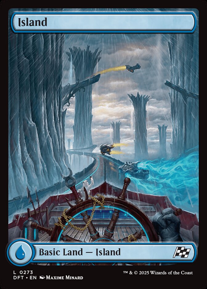 Island (#273) (Full Art) - (Foil): Aetherdrift