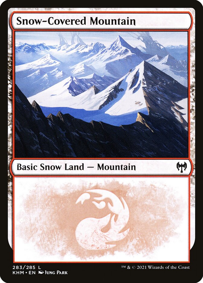 Snow-Covered Mountain (#283) - (Foil): Kaldheim