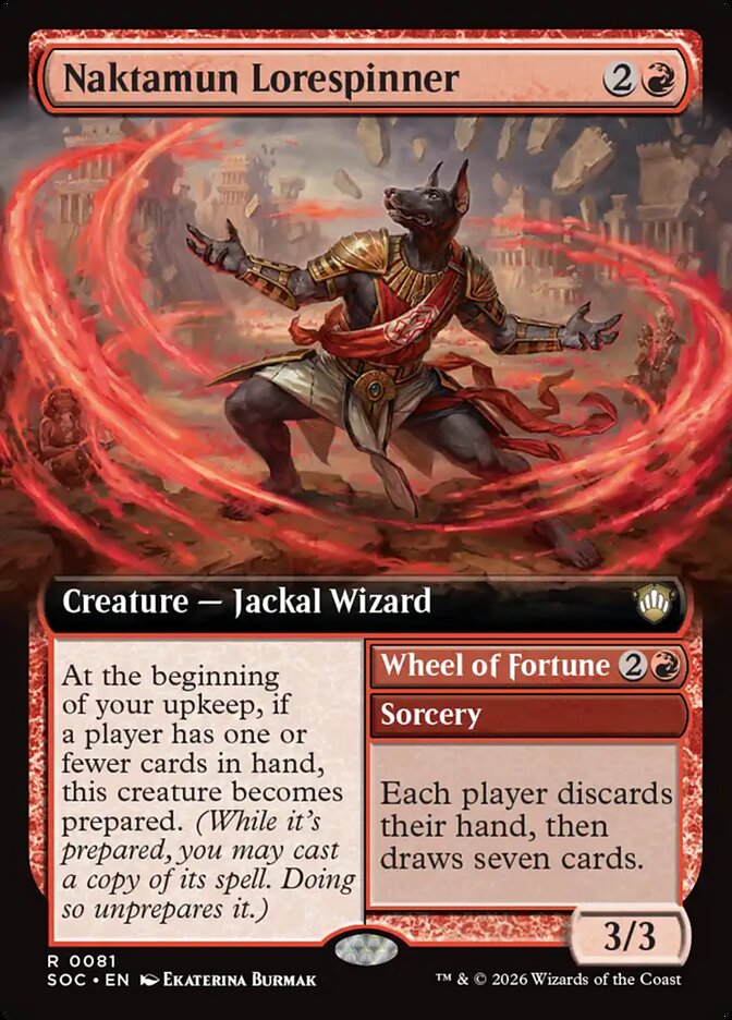 Naktamun Lorespinner // Wheel of Fortune: Secrets of Strixhaven Commander