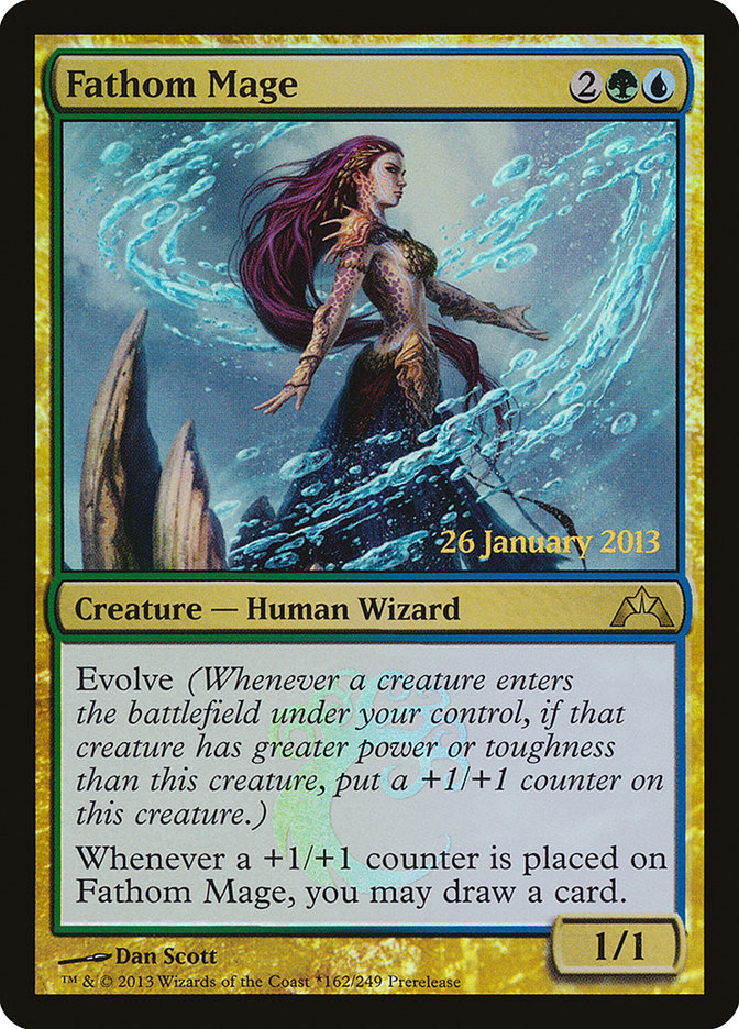 Fathom Mage (Prerelease) (Gatecrash) - (Foil): Gatecrash Promos