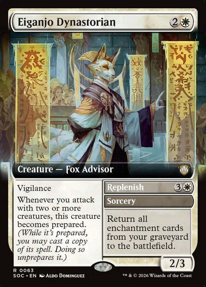 Eiganjo Dynastorian // Replenish: Secrets of Strixhaven Commander