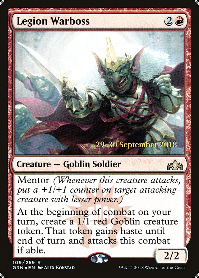 Legion Warboss (Prerelease) (Guilds of Ravnica) - (Foil): Guilds of Ravnica Promos