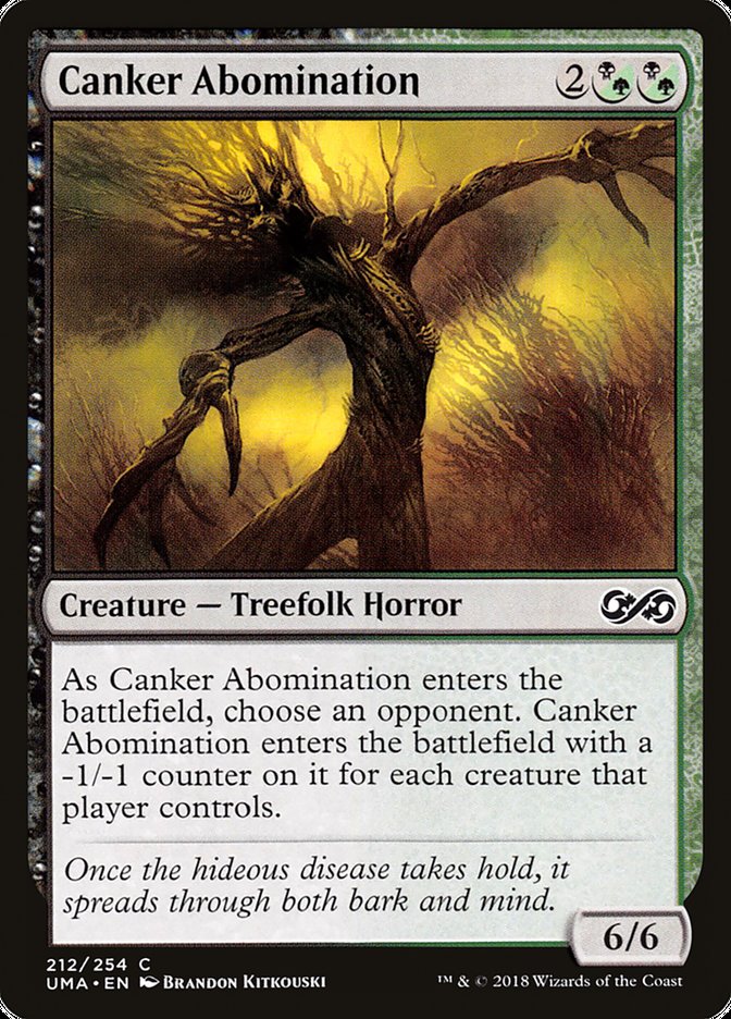 Canker Abomination - (Foil): Ultimate Masters