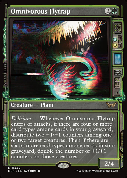 Omnivorous Flytrap (Showcase) - (Foil): Duskmourn: House of Horror
