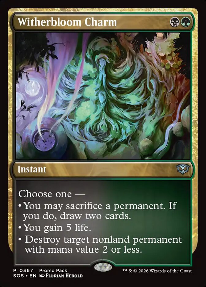 Witherbloom Charm - (Foil): Secrets of Strixhaven