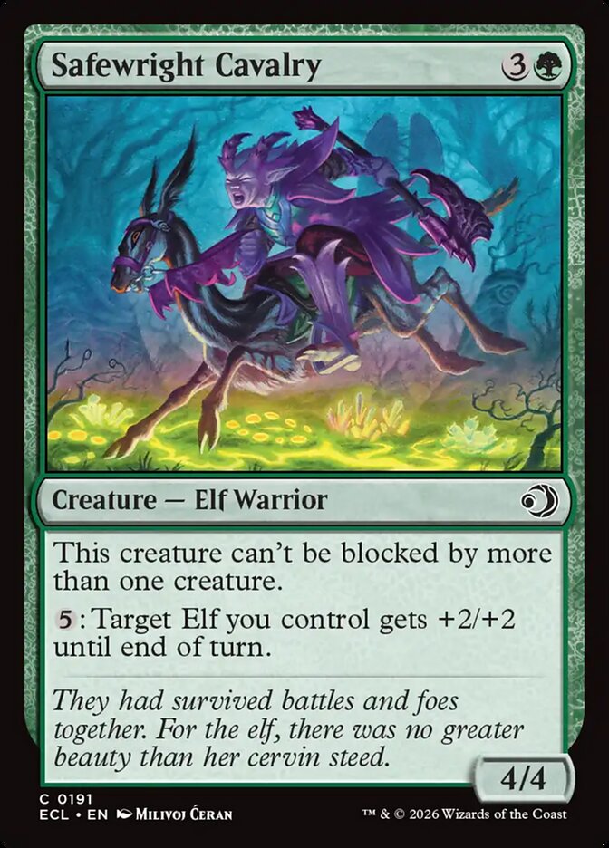 Safewright Cavalry - (Foil): Lorwyn Eclipsed