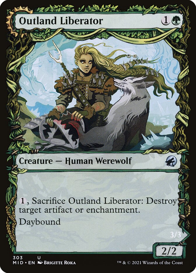 Outland Liberator // Frenzied Trapbreaker (Showcase): Innistrad: Midnight Hunt