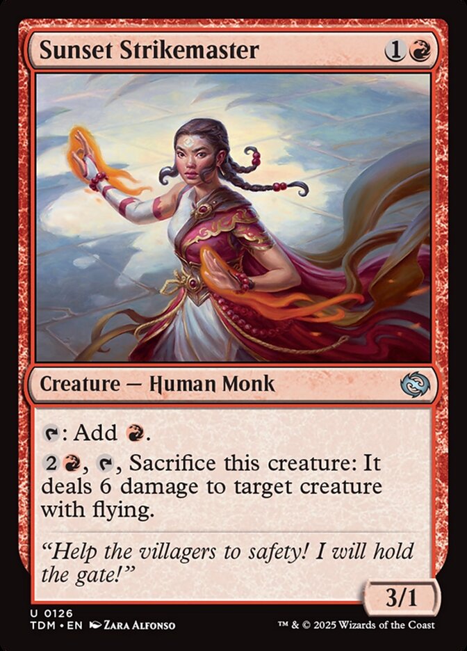 Sunset Strikemaster - (Foil): Tarkir: Dragonstorm