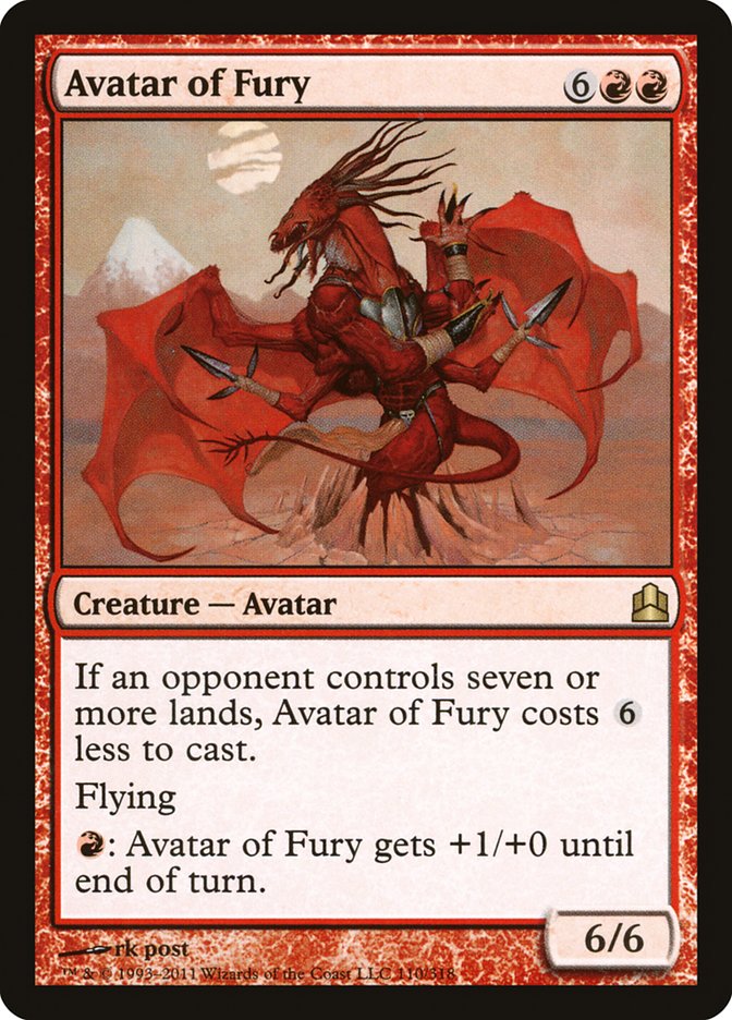 Avatar of Fury: Commander 2011