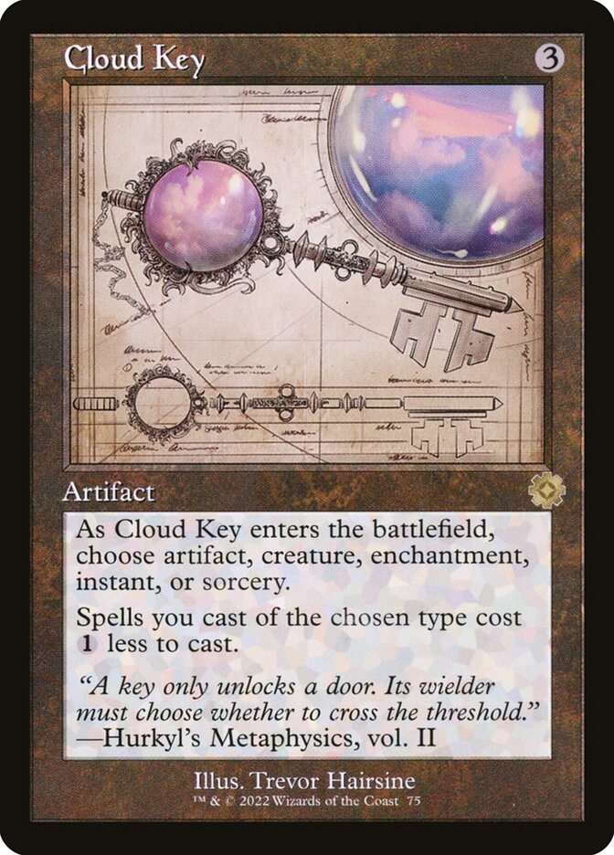 Cloud Key (#075) (Retro Frame) - (Foil): The Brothers' War Retro Artifacts