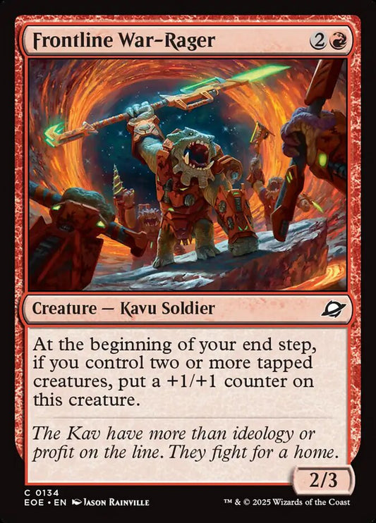 Frontline War-Rager - (Foil): Edge of Eternities