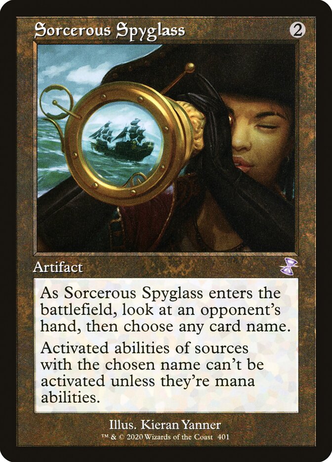 Sorcerous Spyglass (Retro Frame) - (Foil): Time Spiral Remastered