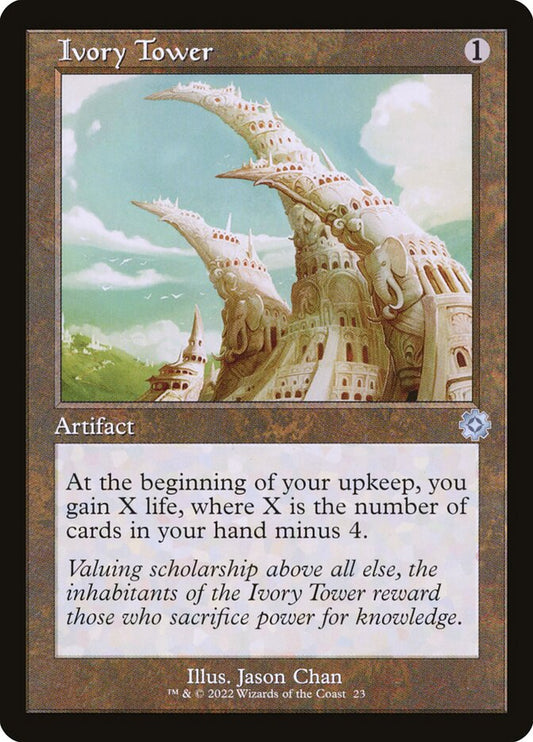 Ivory Tower (#023) (Retro Frame) - (Foil): The Brothers' War Retro Artifacts