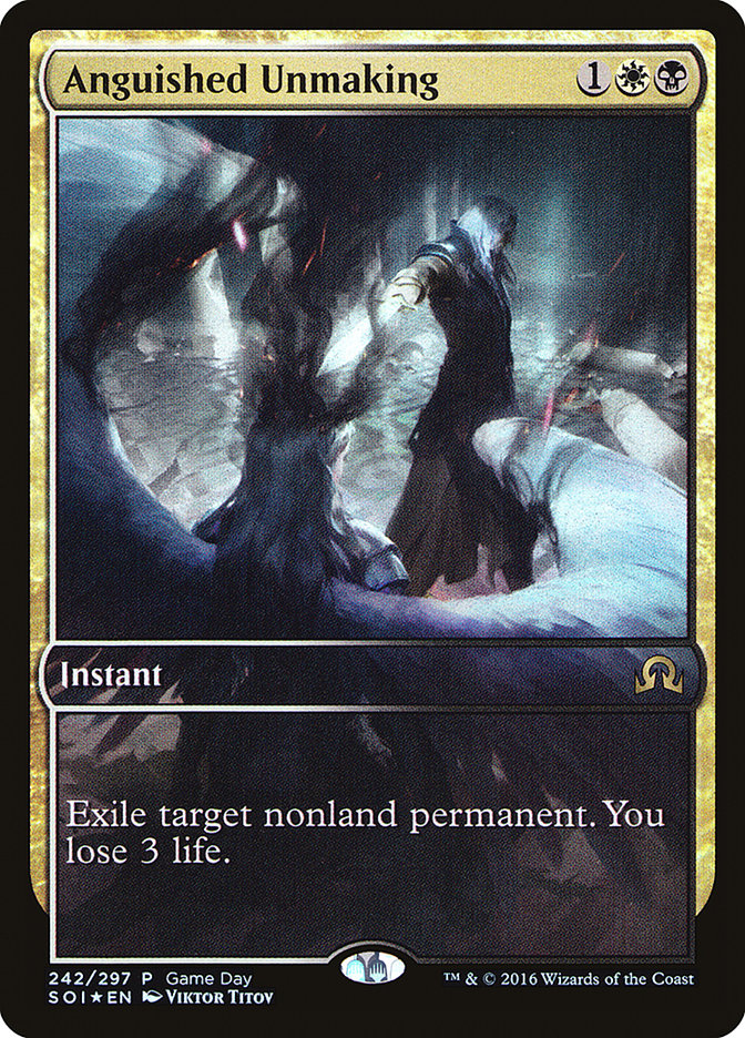 Anguished Unmaking (Game Day) (Full Art) - (Foil): Shadows over Innistrad Promos