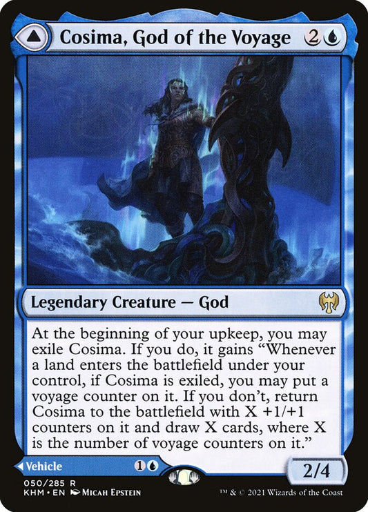 Cosima, God of the Voyage // The Omenkeel - (Foil): Kaldheim